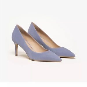 M. Gemi Esatto 70mm pump in periwinkle suede, size 35. Brand new in box!
